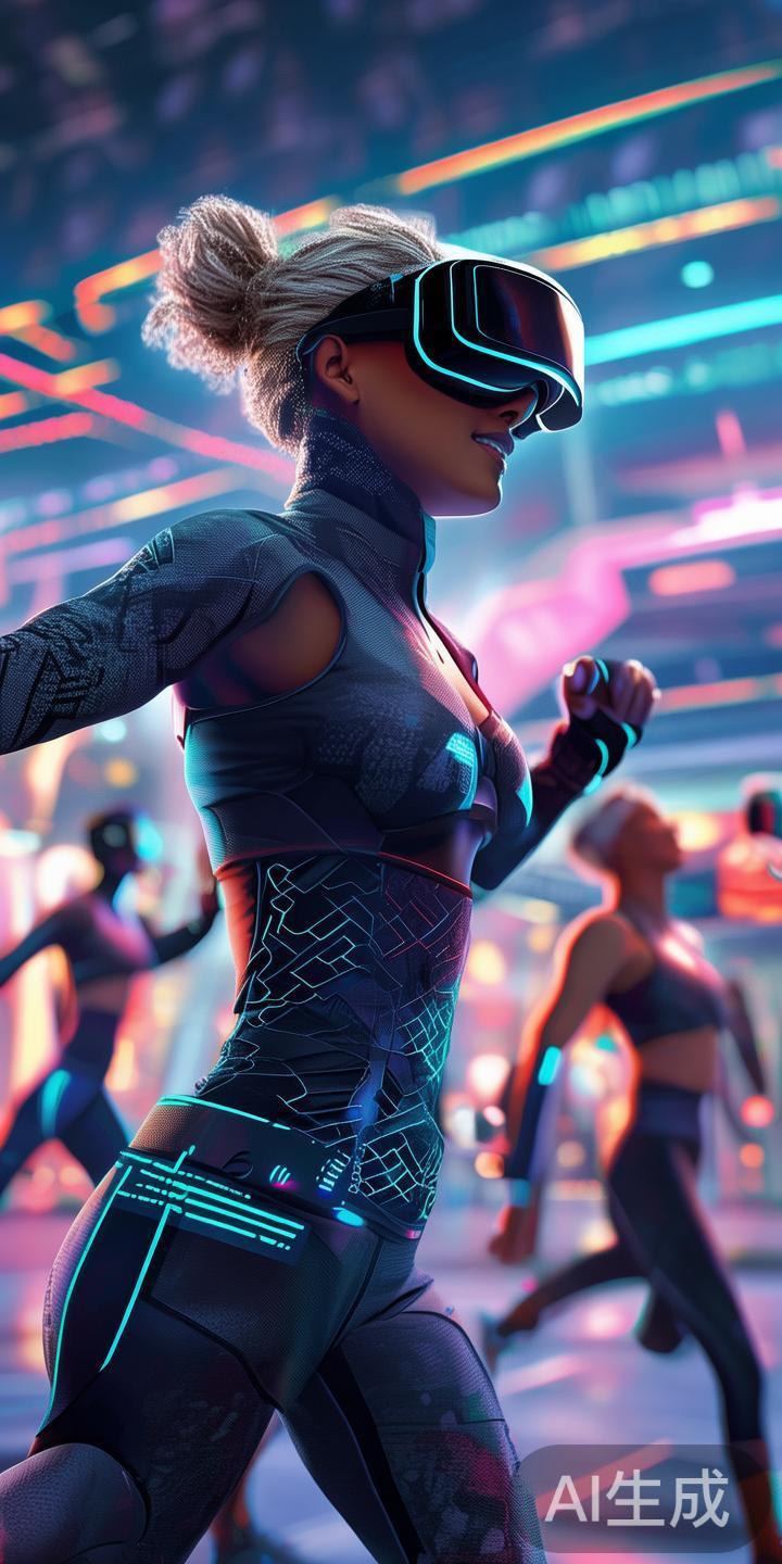 例如，一些乐动性运动项目引入了虚拟现实（VR）和增